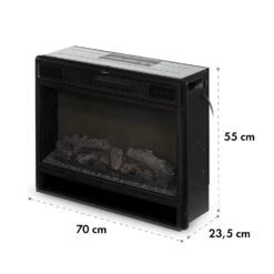 Vulsini Elektro-Kamin 1900 W LED-Technik Fernbedienung -Klarstein 10035037 yy 0009 logo Klarstein Vulsini Elektrischer Kamin schwarz