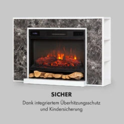 Vulsini Nightfall Elektrokamin 1900 W LED-Technik Fernbedienung -Klarstein 10035039 de 0010 logo
