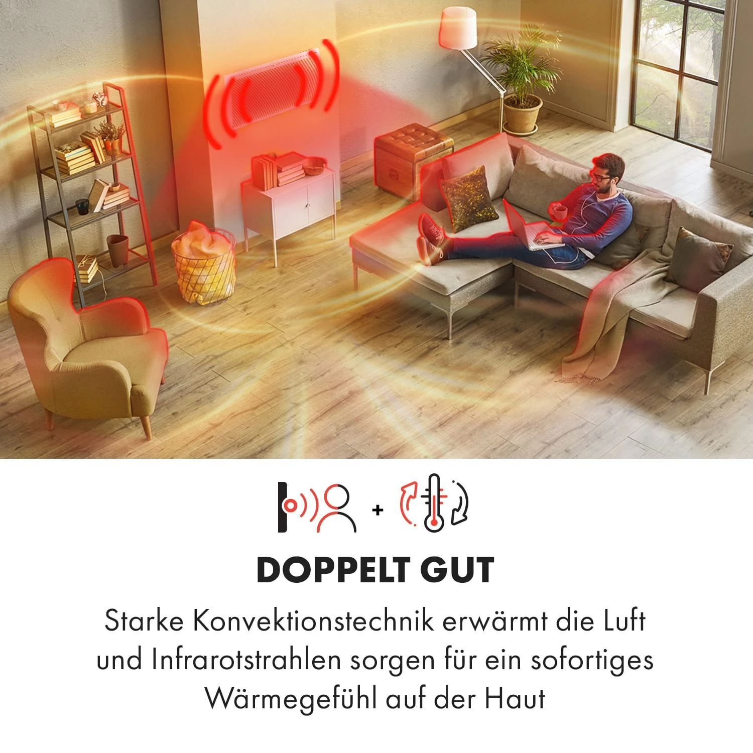 Hot Spot Slimcurve Double Wave 2-in-1 Heizgerät 2000W Wochentimer 2 Hot Spot Slimcurve Double Wave 2-in-1 Heizgerät 2000W Wochentimer – Bild 2