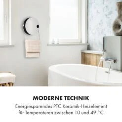 Hot Spot Pebble Heizlüfter 2000W Handtuchtrockner Timer Fernbedienung 18 Hot Spot Pebble Heizlüfter 2000W Handtuchtrockner Timer Fernbedienung -Klarstein 10035077 de 0008 logo