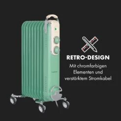 Thermaxx Retroheat Ölradiator 2000W Bodenrollen 10 Thermaxx Retroheat Ölradiator 2000W Bodenrollen -Klarstein 10035079 de 0003 logo
