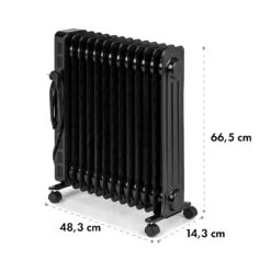 Thermaxx Heatstream Ölradiator 2500W 5-35 °C, 24h-Timer -Klarstein 10035109 yy 0010 logo Klarstein Thermaxx Heatstream Oelradiator Schwarz