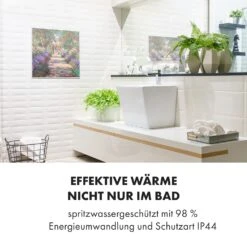 Wonderwall Air Art Smart Infrarotheizung 60x60cm 350W Wandinstallation App-Steuerung Gartenweg -Klarstein 10035117 de 0006 logo