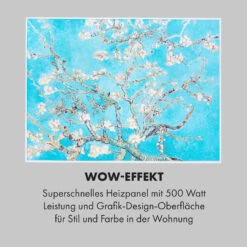 Wonderwall Air Art Smart Infrarotheizung 80x60cm 500W Wandmontage Blüten -Klarstein 10035120 de 0005 logo