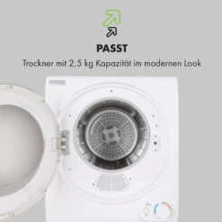 Jet Set 2500 Wäschetrockner Ablufttrockner 850W EEK C 2,5kg 50cm -Klarstein 10035137 de 0006 logo