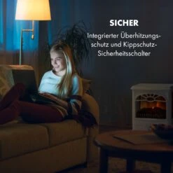 Leoben Elektrischer Kamin 900 / 1800 W Thermostat PanoramaView -Klarstein 10035148 de 0006 logo