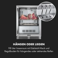Steakhouse Pro Fleischreifeschrank 98 Ltr 1-25°C Touch Edelstahltür -Klarstein 10035176 de 0005 logo