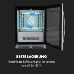 Steakhouse Pro Fleischreifeschrank 98 Ltr 1-25°C Touch Edelstahltür -Klarstein 10035176 de 0007 logo
