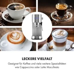 Futura Espressomaker 20 Bar 1450 Watt 20 Bar Wassertank: 1,25 Liter Rostfreier Edelstahl 14 Futura Espressomaker 20 Bar 1450 Watt 20 Bar Wassertank: 1,25 Liter Rostfreier Edelstahl -Klarstein 10035183 de 0005 logo