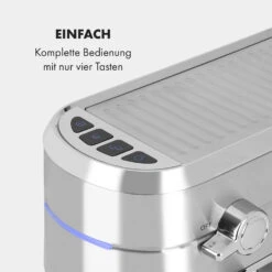 Futura Espressomaker 20 Bar 1450 Watt 20 Bar Wassertank: 1,25 Liter Rostfreier Edelstahl 15 Futura Espressomaker 20 Bar 1450 Watt 20 Bar Wassertank: 1,25 Liter Rostfreier Edelstahl -Klarstein 10035183 de 0006 logo
