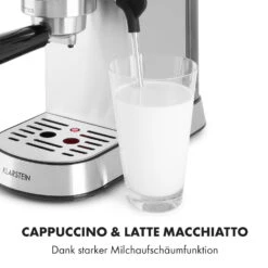 Futura Espressomaker 20 Bar 1450 Watt 20 Bar Wassertank: 1,25 Liter Rostfreier Edelstahl 16 Futura Espressomaker 20 Bar 1450 Watt 20 Bar Wassertank: 1,25 Liter Rostfreier Edelstahl -Klarstein 10035183 de 0007 logo