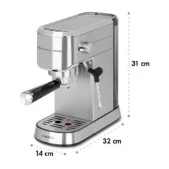 Futura Espressomaker 20 Bar 1450 Watt 20 Bar Wassertank: 1,25 Liter Rostfreier Edelstahl 19 Futura Espressomaker 20 Bar 1450 Watt 20 Bar Wassertank: 1,25 Liter Rostfreier Edelstahl -Klarstein 10035183 yy 0010 logo