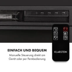 Aargau Smart Elektrischer Kamin 1000/2000W LED 18-27 °C Wochentimer -Klarstein 10035204 de 0009 logo