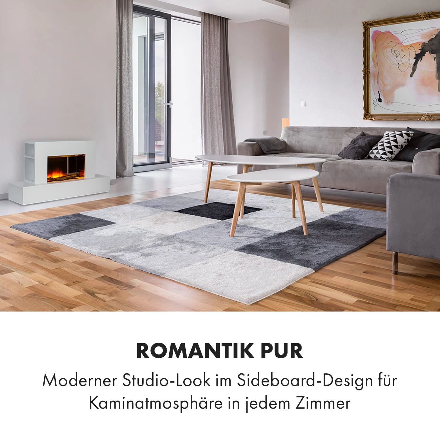 Heat 'n Beat Elektrischer Kamin 900/1800W LED Bluetooth-Speaker Flammenillusion 5 Heat 'n Beat Elektrischer Kamin 900/1800W LED Bluetooth-Speaker Flammenillusion – Bild 5