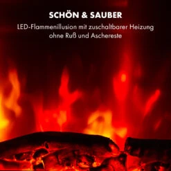Basel Baseline Elektrokamin 2000 Watt 2 Heizstufen 7 Farben Glas 17 Basel Baseline Elektrokamin 2000 Watt 2 Heizstufen 7 Farben Glas -Klarstein 10035296 de 0008 logo