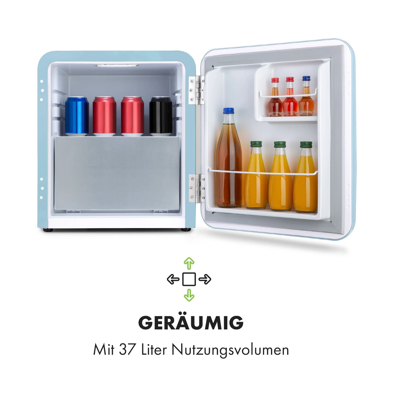 Audrey Mini 2in1 Kühlschrank EEC F Gefrierfach LED 3 Audrey Mini 2in1 Kühlschrank EEC F Gefrierfach LED – Bild 3