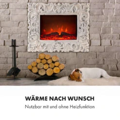 Alpbach Snow Elektrischer Kamin 1800W 2 Heizstufen 65 Cm Weißer Rahmen 13 Alpbach Snow Elektrischer Kamin 1800W 2 Heizstufen 65 Cm Weißer Rahmen -Klarstein 10035315 de 0006 logo