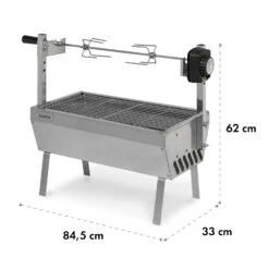 Sauenland Mini Rotisserie-Grill Drehspieß 4W 12kg Max. Edelstahl -Klarstein 10035371 yy 0007 dimensions