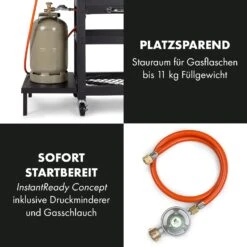 Kingsville Smoker Kombigrill Gas Kohle Smoker 13,5kW 3+1 Brenner 17 Kingsville Smoker Kombigrill Gas Kohle Smoker 13,5kW 3+1 Brenner -Klarstein 10035409 de 0007 logo