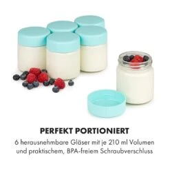 Gaia Greek Joghurt-Maker 1,26 L 6 Gläser Inkl. Sieb-Box -Klarstein 10035435 de 0003 logo