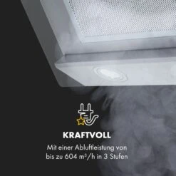 Balzac Silent 60 Dunstabzugshaube 250W 3 Stufen 604 M³/h LED EEK A -Klarstein 10035466 de 0005 logo