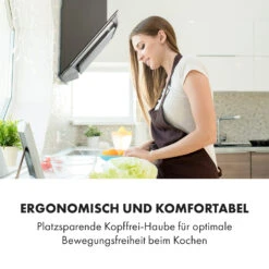 Balzac Silent 60 Dunstabzugshaube 250W 3 Stufen 604 M³/h LED EEK A -Klarstein 10035466 de 0009 logo