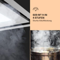 Remy Brilliant Edition Inselhaube 90cm 609 M³/h EEK A LED Glas -Klarstein 10035477 de 0004 logo