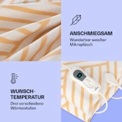 Dr. Watson XXL Heizdecke 3 Stufen Waschbar 200x180cm Mikroplüsch -Klarstein 10035502 de 0003 logo