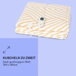 Dr. Watson XXL Heizdecke 3 Stufen Waschbar 200x180cm Mikroplüsch -Klarstein 10035502 de 0005 logo