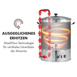 Brauheld Pro Maischekessel 3300W 70L 30-100°C Umwälzpumpe Edelstahl -Klarstein 10035516 de 0005 logo