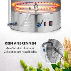 Brauheld Pro Maischekessel 3300W 70L 30-100°C Umwälzpumpe Edelstahl -Klarstein 10035516 de 0006 logo