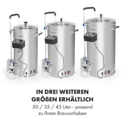 Brauheld Pro Maischekessel 3300W 70L 30-100°C Umwälzpumpe Edelstahl -Klarstein 10035516 de 0009 logo