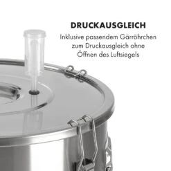 Gärkeller Pro XL Fermentierkessel 60 Liter Ablassventil 304-Edelstahl -Klarstein 10035622 de 0004 logo