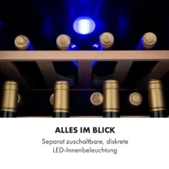 Vinamour 12 Uno Weinkühlschrank 12Fl./46l 4-18°C 40dB -Klarstein 10035673 de 0007 logo