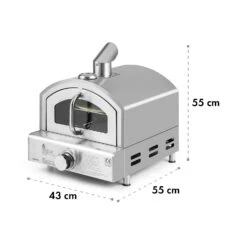 Pizzaiolo Neo Gas-Pizzaofen Inkl. Pizzastein Thermometer Edelstahl -Klarstein 10035708 yy 0010 logo Klarstein Pizzaiolo Neo Gas Pizzaofen