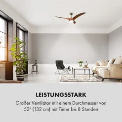 Monteverde Deckenventilator Deckenleuchte 52" 8.376m³/h 3 Flügel 13 Monteverde Deckenventilator Deckenleuchte 52" 8.376m³/h 3 Flügel -Klarstein 10035788 de 0006 logo