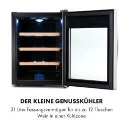 Reserva 12 Uno Weinkühlschrank 12 Flaschen 31 Liter Edelstahl 11 Reserva 12 Uno Weinkühlschrank 12 Flaschen 31 Liter Edelstahl -Klarstein 10035859 de 0003 logo