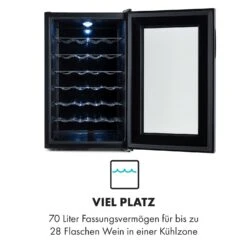 Barolo 28 Uno Weinkühlschrank 70 Liter 11-18°C SingleZone 11 Barolo 28 Uno Weinkühlschrank 70 Liter 11-18°C SingleZone -Klarstein 10035860 de 0003 logo