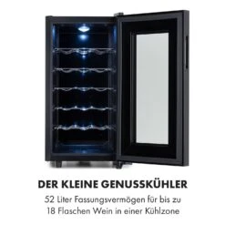 Bellevin 18 Uno Weinkühlschrank 50 Liter 11-18 °C LED Touch SingleZone -Klarstein 10035863 de 0003 logo