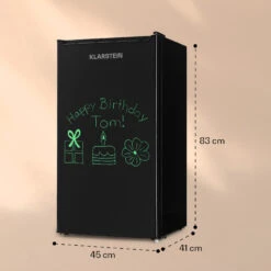 Spitzbergen 83 Kühlschrank 76 Liter Plus 7-Liter-Gefrierfach 2 Böden -Klarstein 10035971 yy 0006 logo