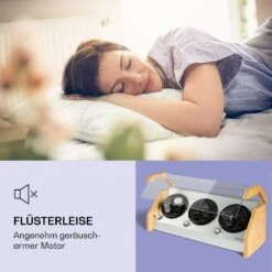 Garonne 6 Uhrenbeweger 6 Uhren 3 Geschwindigkeiten 4 Modi Bambus -Klarstein 10036043 de 0004 logo