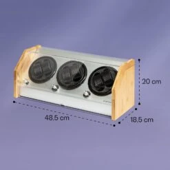 Garonne 6 Uhrenbeweger 6 Uhren 3 Geschwindigkeiten 4 Modi Bambus -Klarstein 10036043 yy 0005 logo