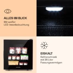IceAge 36 Gefrierschrank 36 Liter EEK E 2 Etagen Thermostat Glasfront 9 IceAge 36 Gefrierschrank 36 Liter EEK E 2 Etagen Thermostat Glasfront -Klarstein 10036065 de 0003 logo