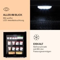 IceAge 88 Gefrierschrank 88 Liter EEK E 3 Etagen Thermostat Glasfront 9 IceAge 88 Gefrierschrank 88 Liter EEK E 3 Etagen Thermostat Glasfront -Klarstein 10036066 de 0003 logo