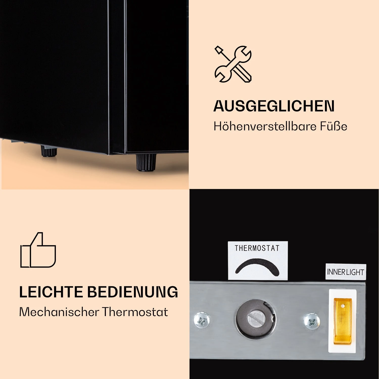 IceAge 88 Gefrierschrank 88 Liter EEK E 3 Etagen Thermostat Glasfront 5 IceAge 88 Gefrierschrank 88 Liter EEK E 3 Etagen Thermostat Glasfront – Bild 5