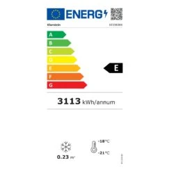 IceAge 88 Gefrierschrank 88 Liter EEK E 3 Etagen Thermostat Glasfront 13 IceAge 88 Gefrierschrank 88 Liter EEK E 3 Etagen Thermostat Glasfront -Klarstein 10036066 energy label