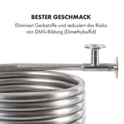 Counterflow Gegenstromkühler Ø28cm 9 Schleifen 304 Edelstahl -Klarstein 10036084 de 0005 logo
