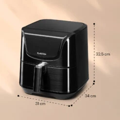 AeroVital Deluxe Heißluftfritteuse 1700W 5,4 Liter Edelstahl -Klarstein 10036476 yy 0007 logo