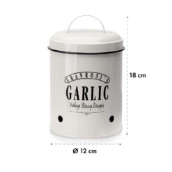 Montana Knoblauchtopf Emaille-Stahlblech 12 X 18 Cm (ØxH) Rostfrei -Klarstein 10037445 yy 0006 logo