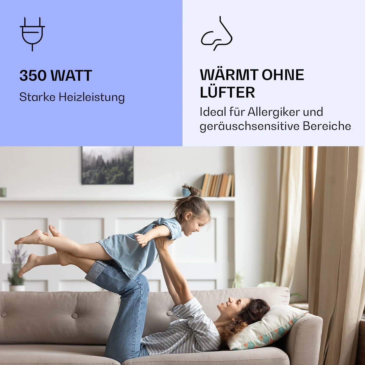 Wonderwall Air Art Smart Infrarotheizung Wald 60x60cm 350W 5 Wonderwall Air Art Smart Infrarotheizung Wald 60x60cm 350W – Bild 5